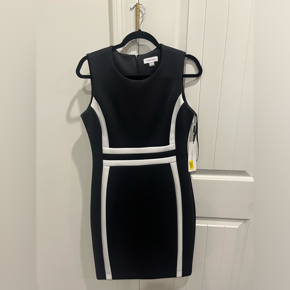 Calvin Klein Black and White Dress